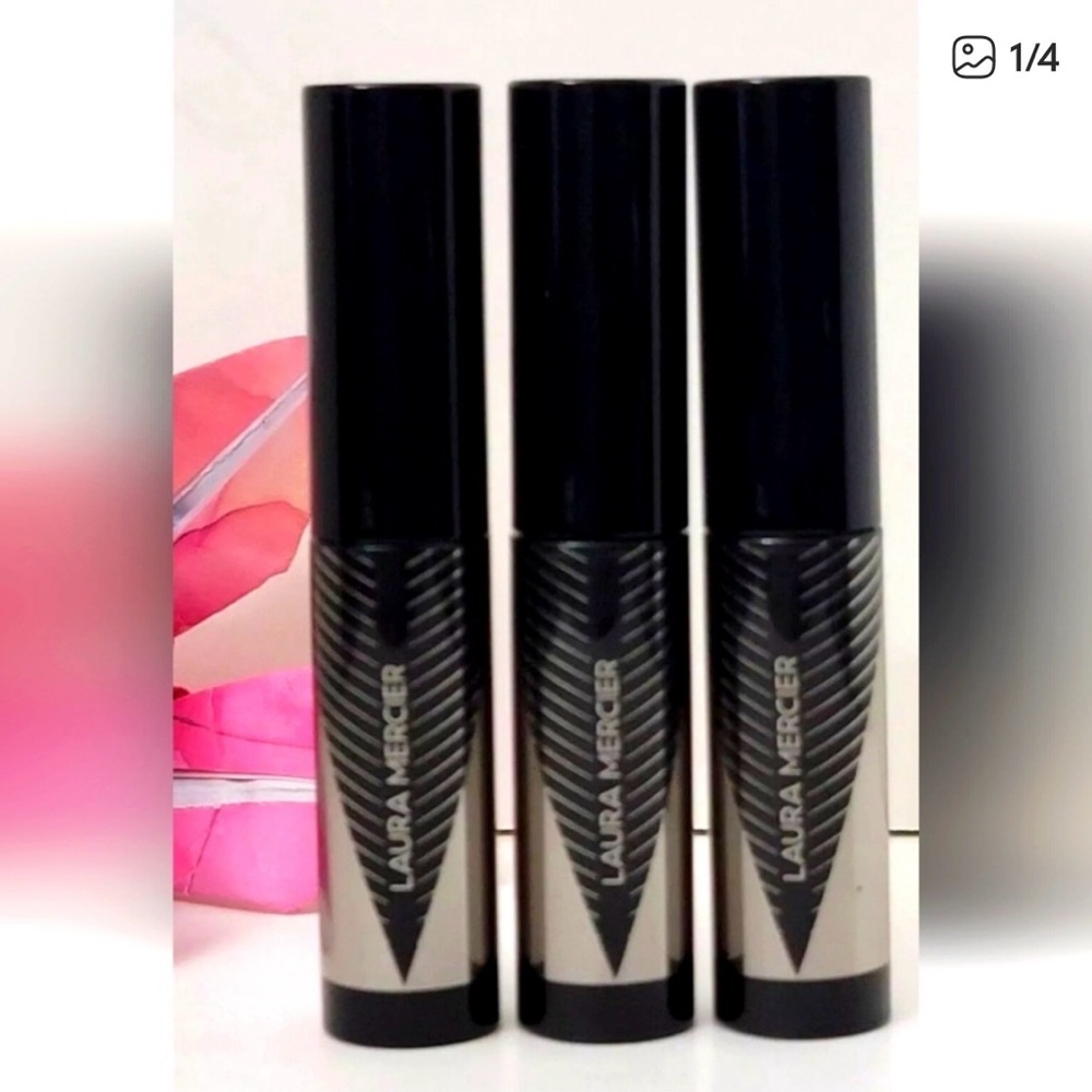 3 pk LAURA MERCIER CAVIER VOLUME PANARAMIC MASCARA 0.1 OZ GLOSSY BLACK MINI